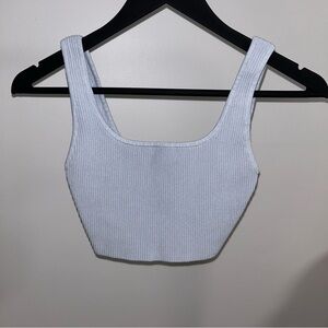 Aritzia - Sculpt Knit Square Neck Cropped Tank